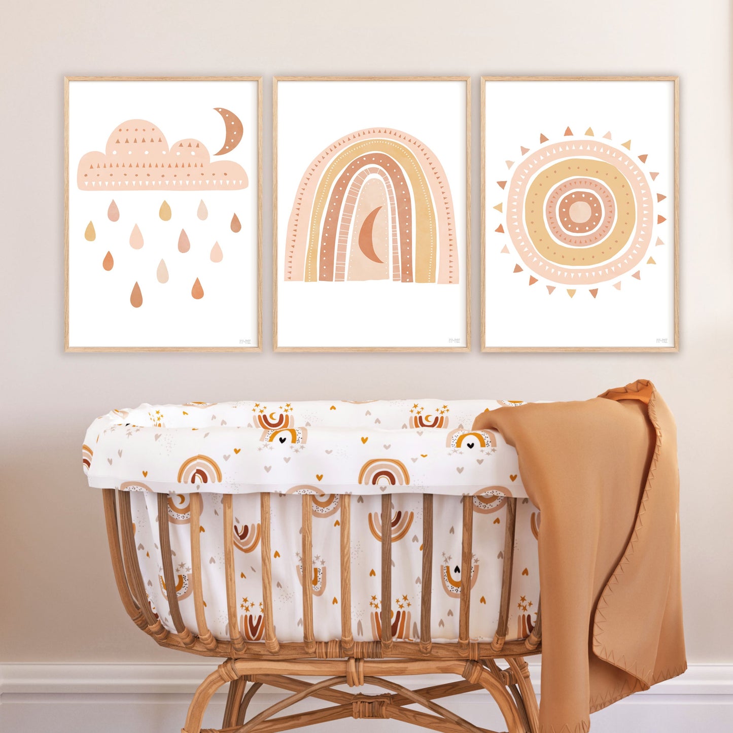 Pip+Phee Spring Rain Art Print - Sand