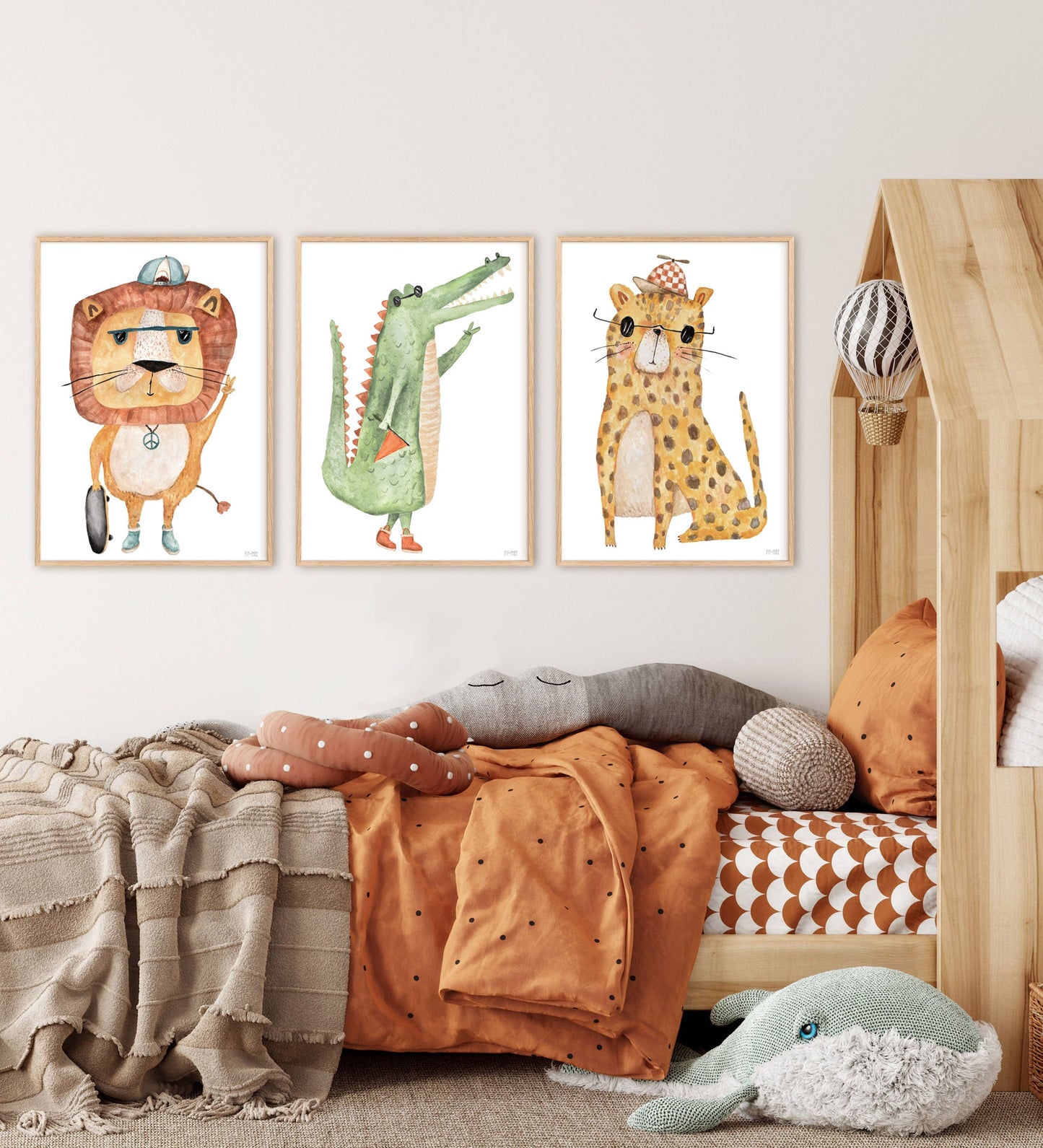 Pip+Phee Jungle Mates Cheetah Art Print