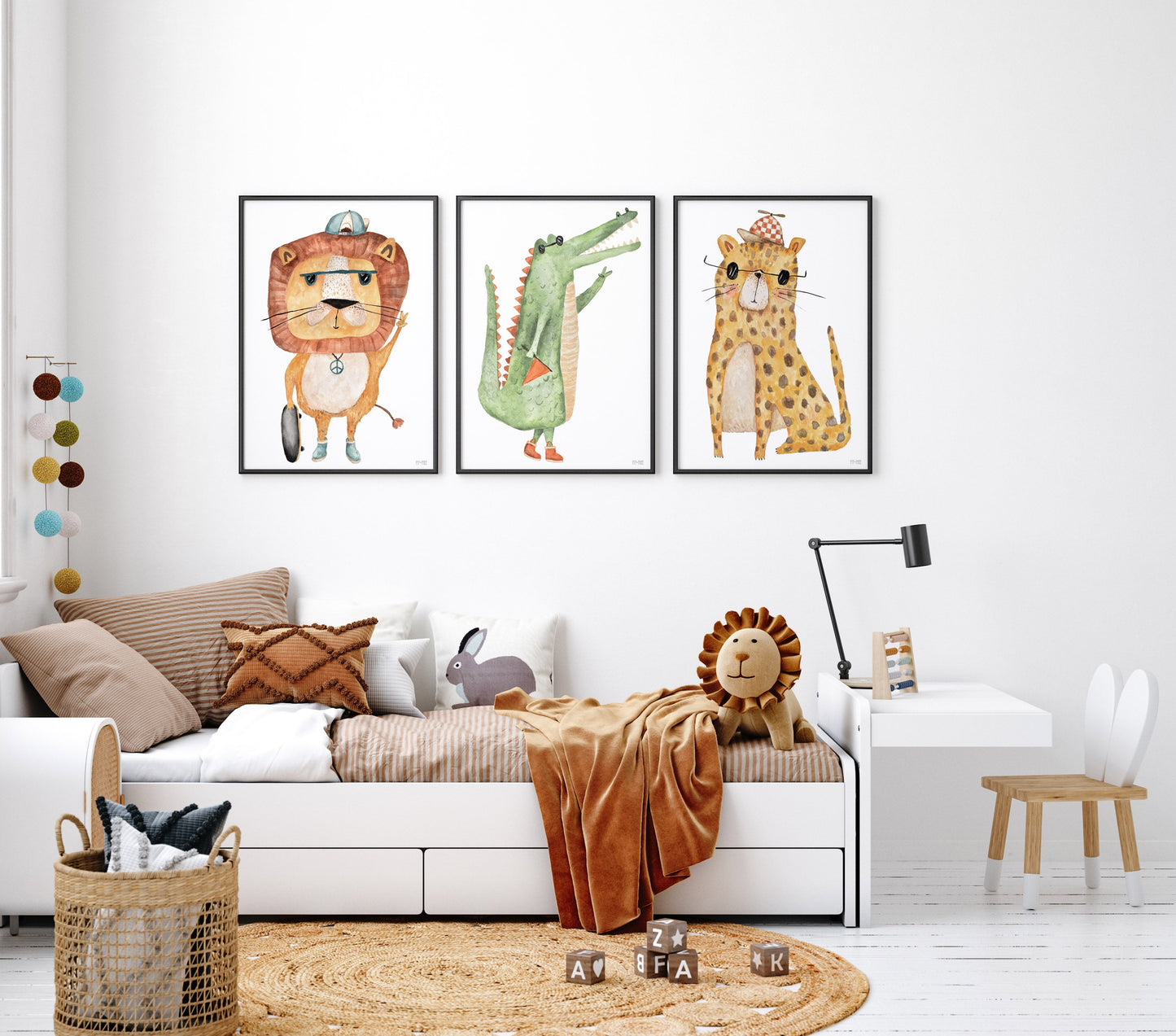 Pip+Phee Jungle Mates Cheetah Art Print