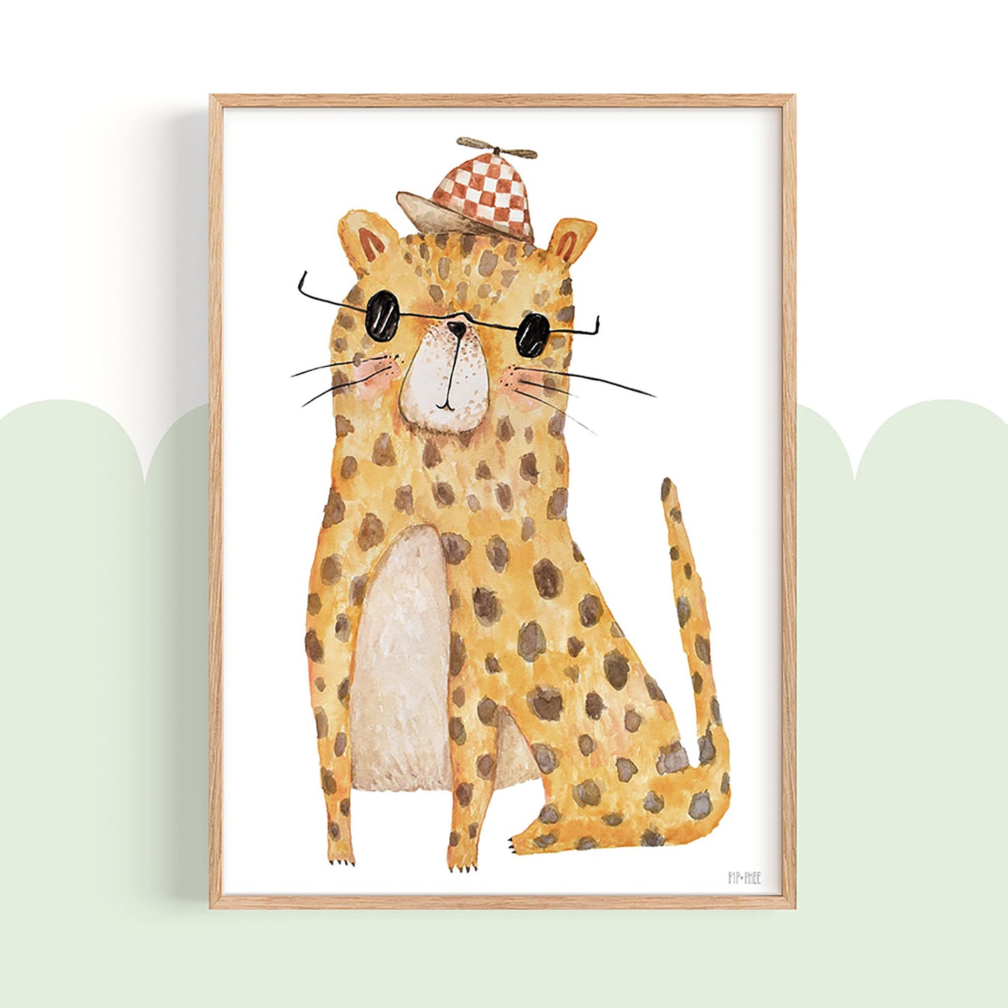 Pip+Phee Jungle Mates Cheetah Art Print